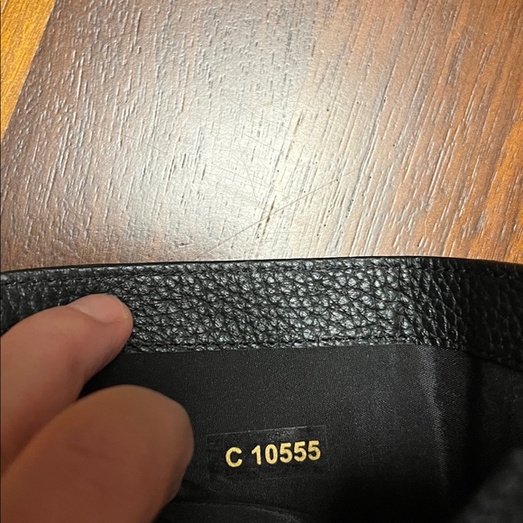 Black grain leather Valentina Italian small wallet, never been used - Picture 5 of 12